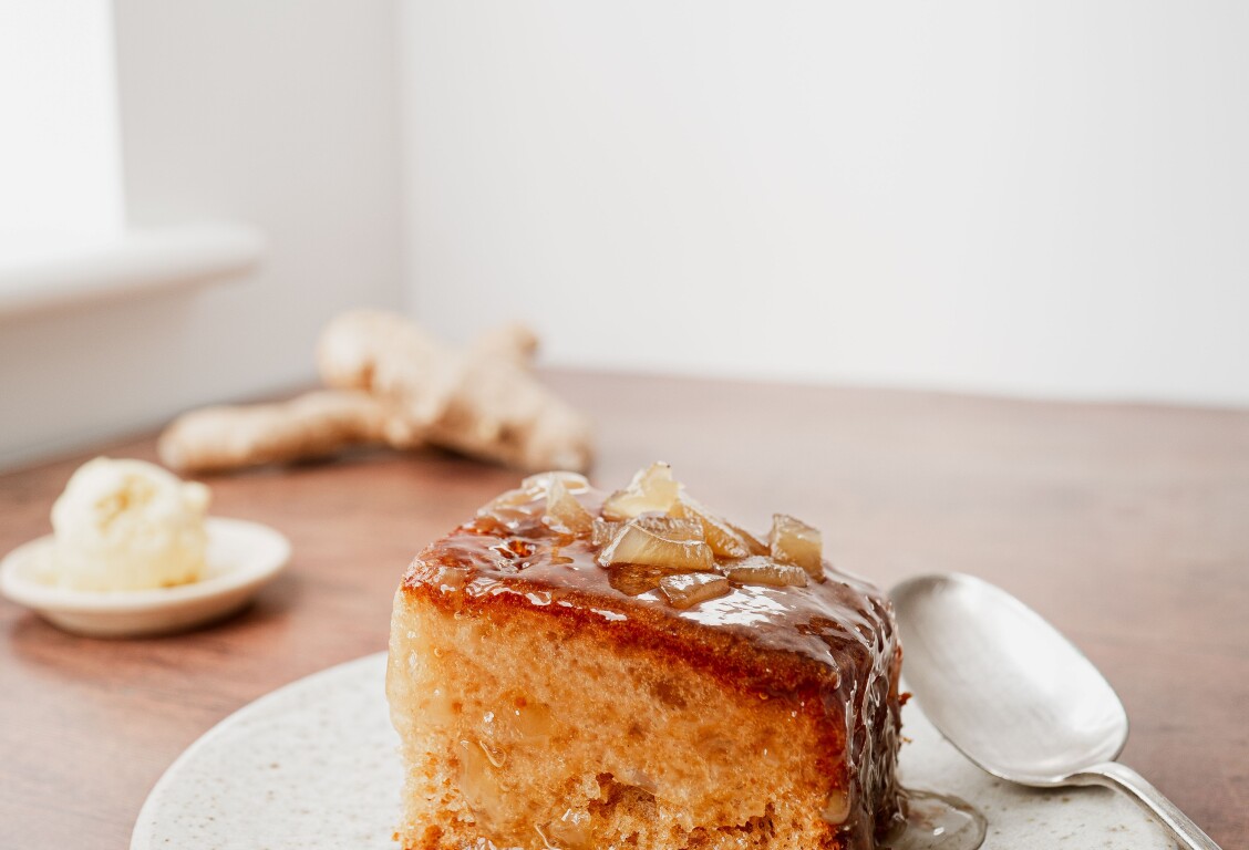 Langtons Square Stem Ginger Pudding with Ginger Sauce 1 web